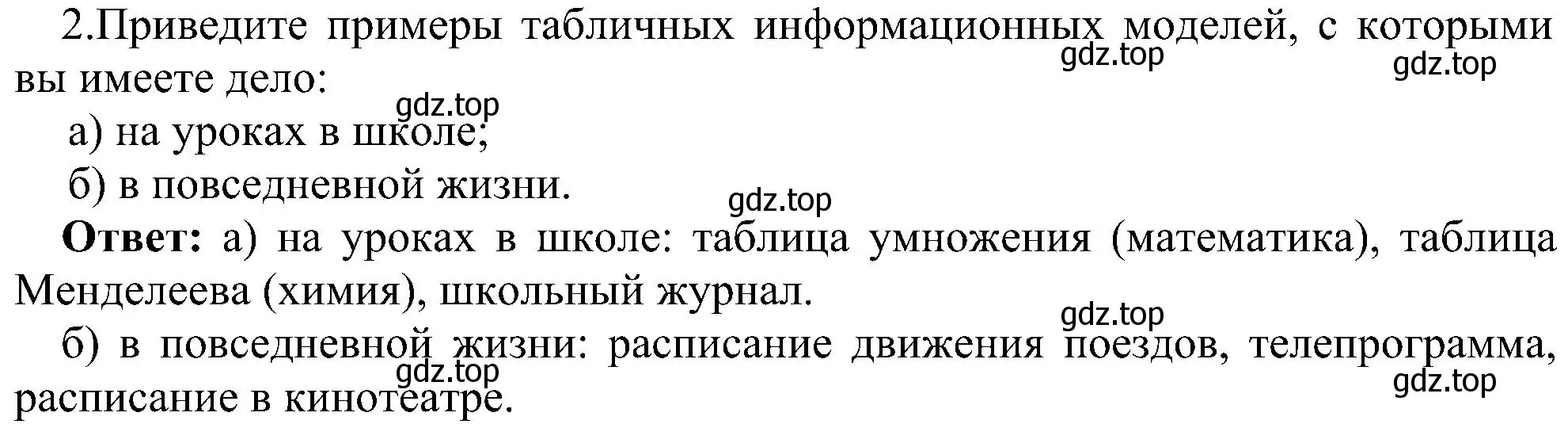 Решение номер 2 (страница 129) гдз по информатике 9 класс Босова, Босова, учебник