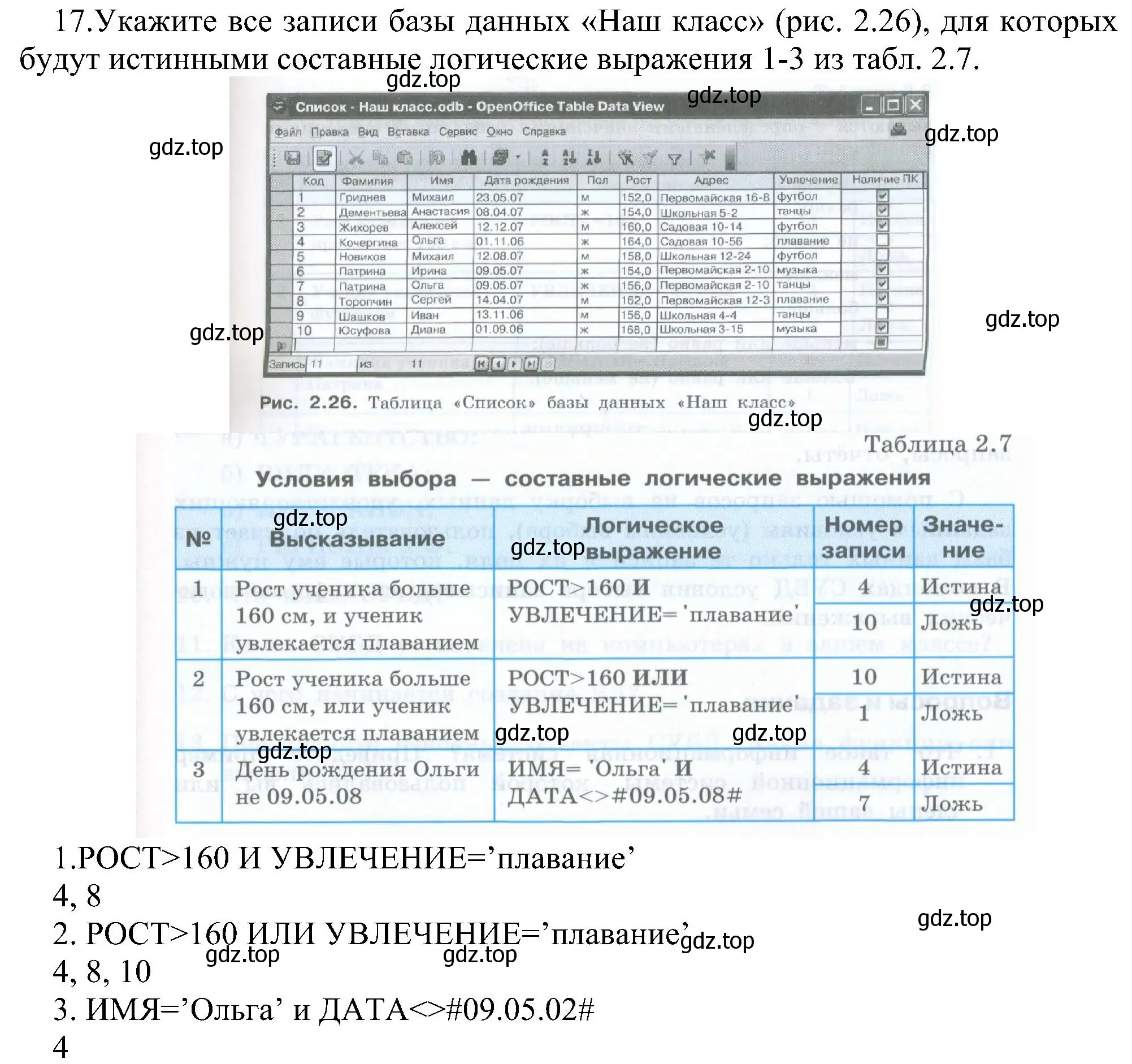 Решение номер 17 (страница 142) гдз по информатике 9 класс Босова, Босова, учебник