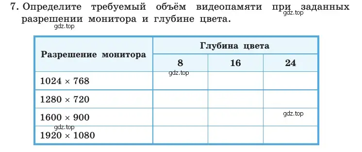 Условие номер 7 (страница 157) гдз по информатике 10 класс Босова, Босова, учебник