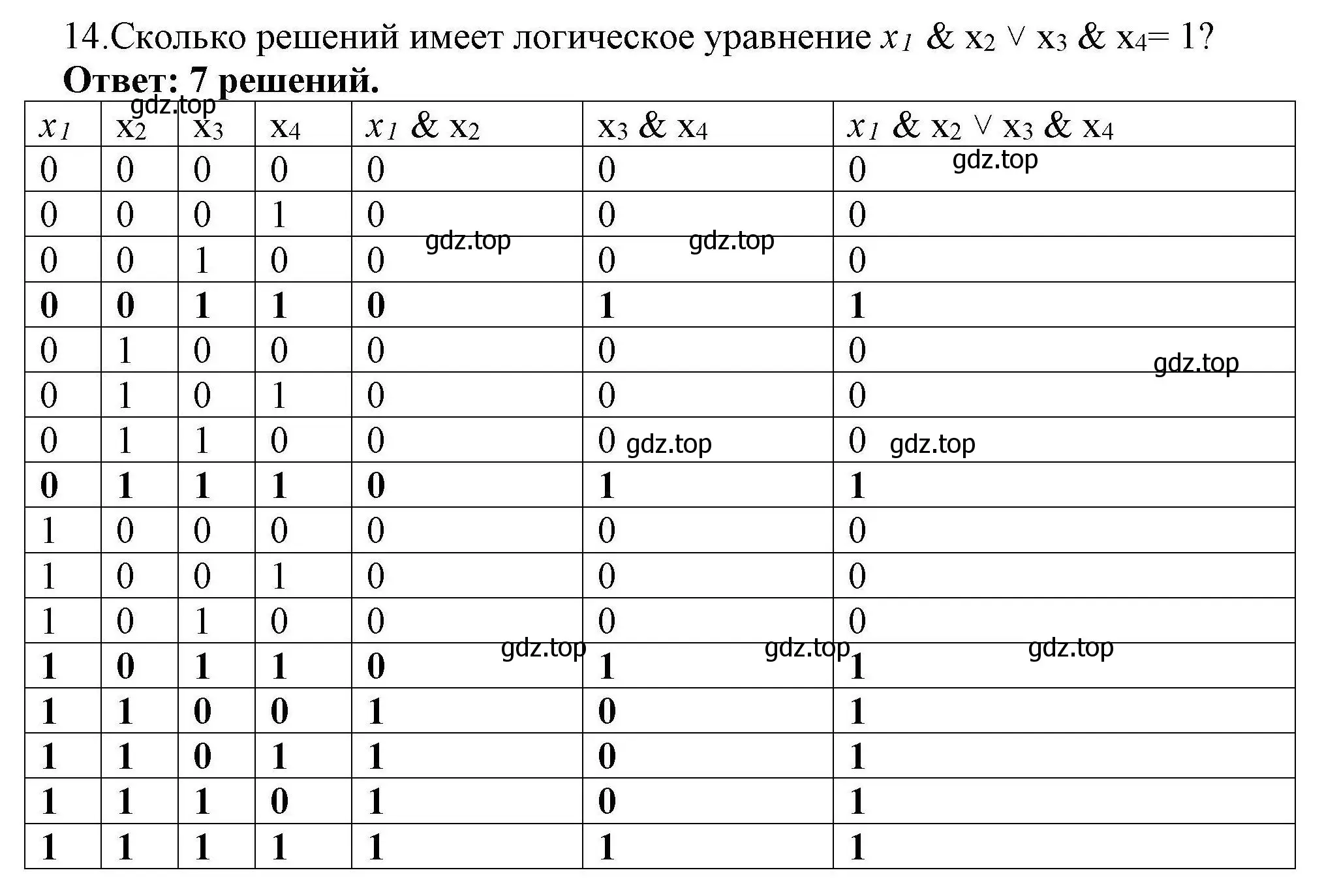 Решение номер 14 (страница 189) гдз по информатике 10 класс Босова, Босова, учебник