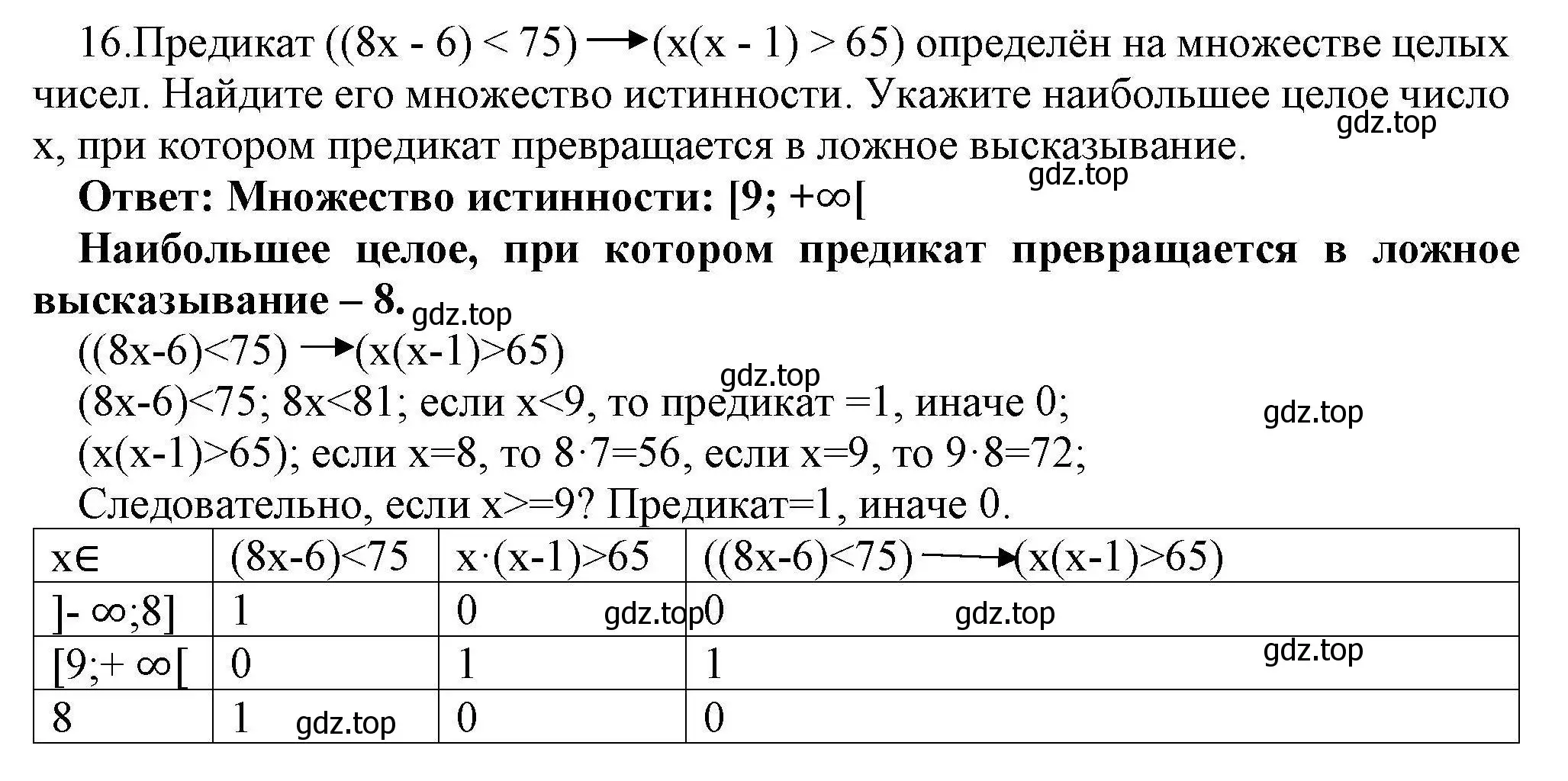 Решение номер 16 (страница 189) гдз по информатике 10 класс Босова, Босова, учебник