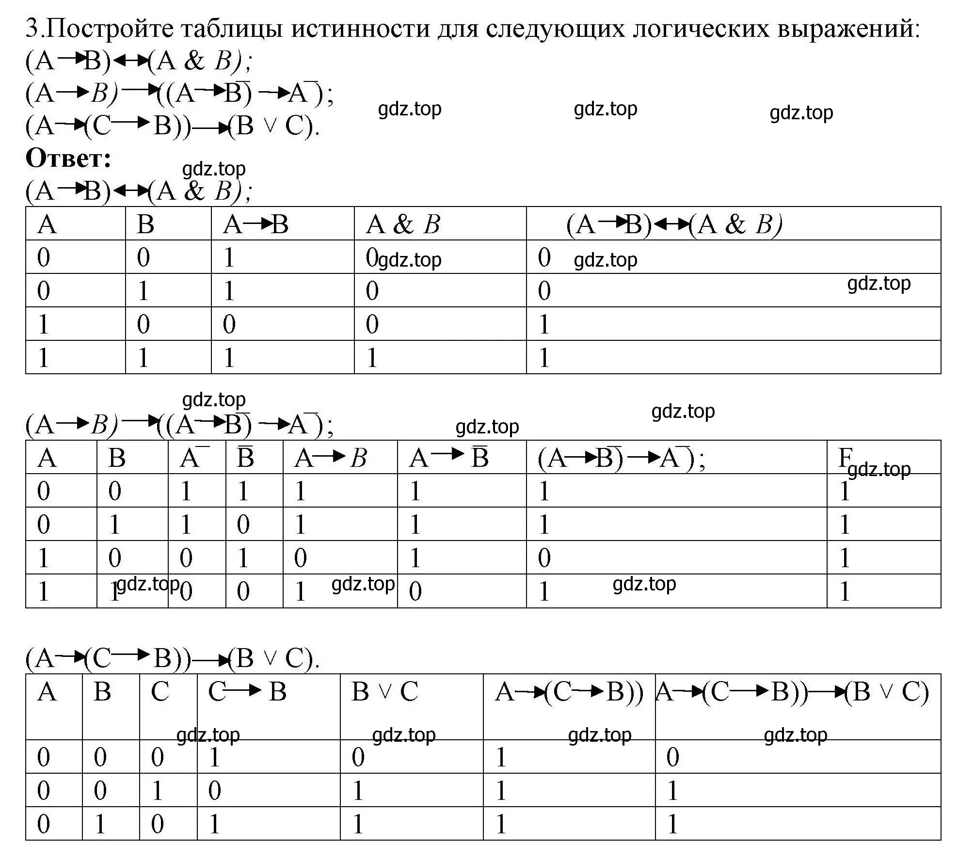 Решение номер 3 (страница 196) гдз по информатике 10 класс Босова, Босова, учебник