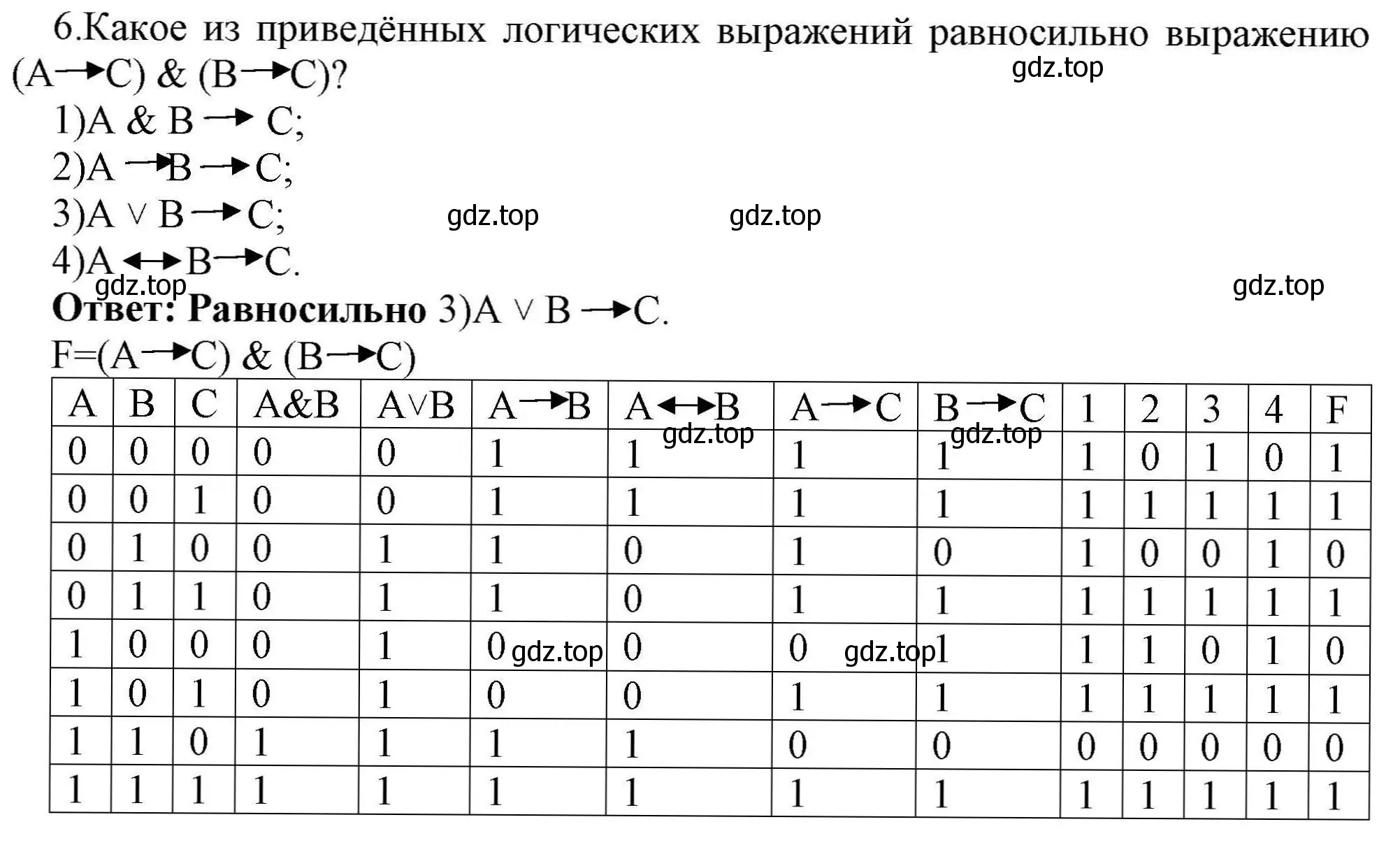 Решение номер 6 (страница 196) гдз по информатике 10 класс Босова, Босова, учебник