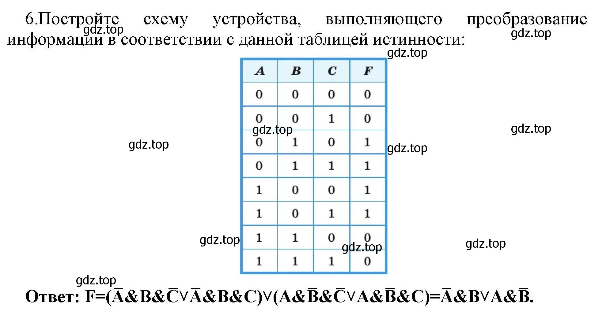 Решение номер 6 (страница 217) гдз по информатике 10 класс Босова, Босова, учебник