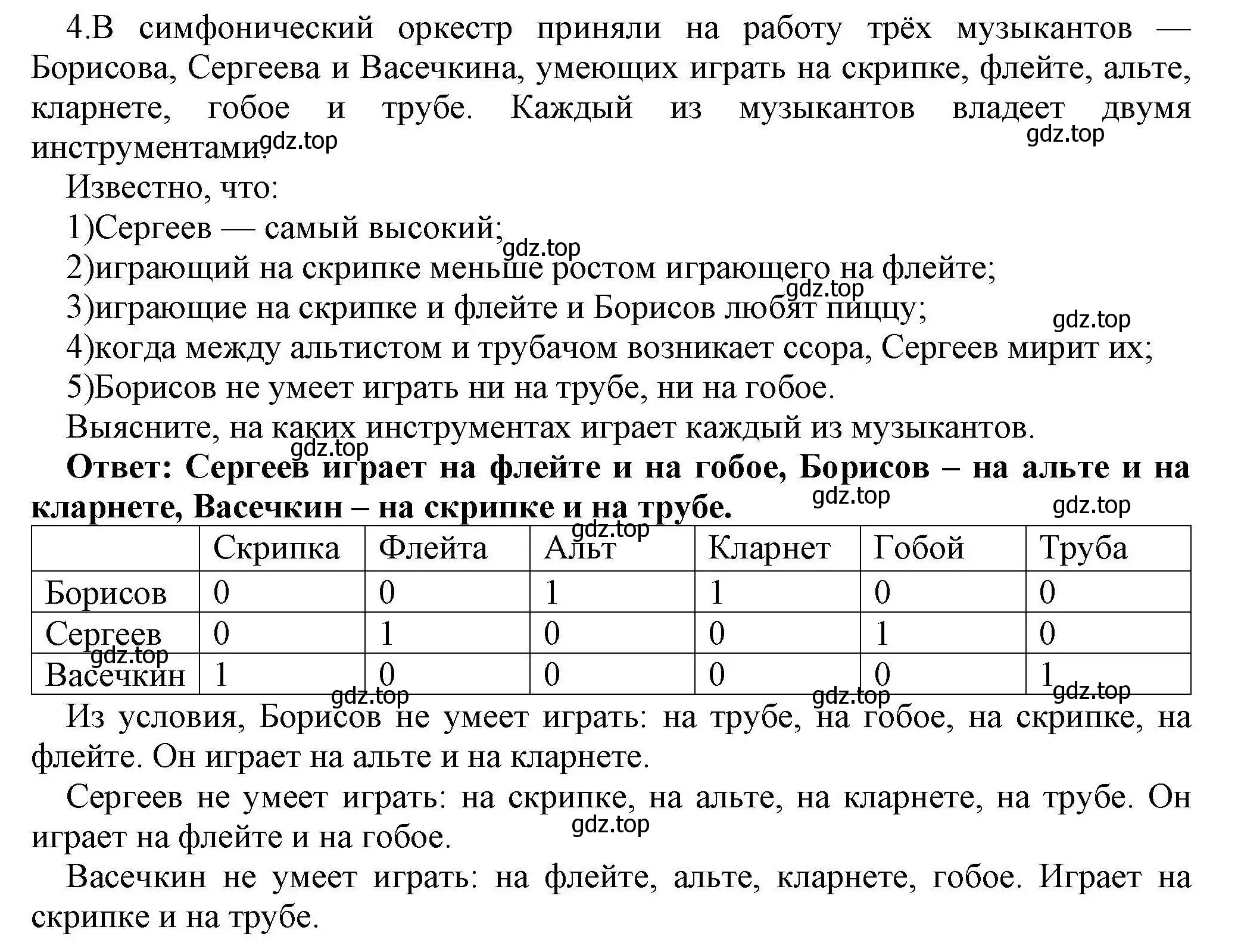 Решение номер 4 (страница 229) гдз по информатике 10 класс Босова, Босова, учебник