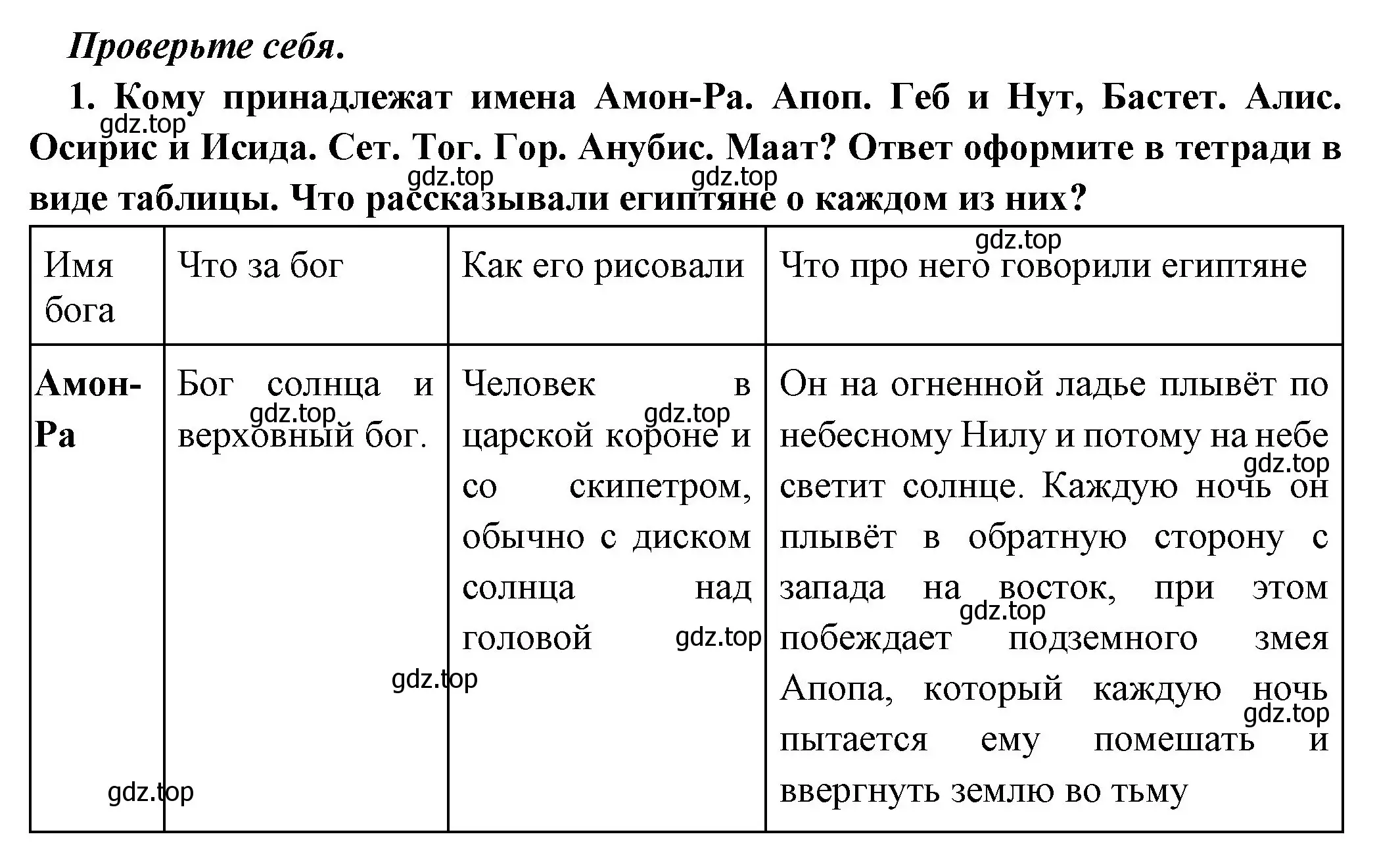 Решение номер 1 (страница 56) гдз по истории 5 класс Вигасин, Годер, учебник