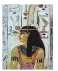 Рисунок. Богиня правды Маат. Древнеегипетское изображение