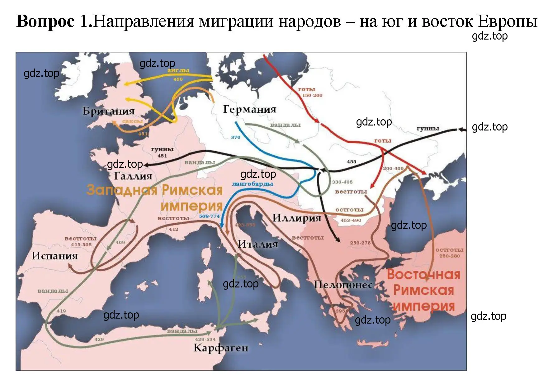 Решение номер 1 (страница 25) гдз по истории России 6 класс Арсентьев, Данилов, учебник 1 часть