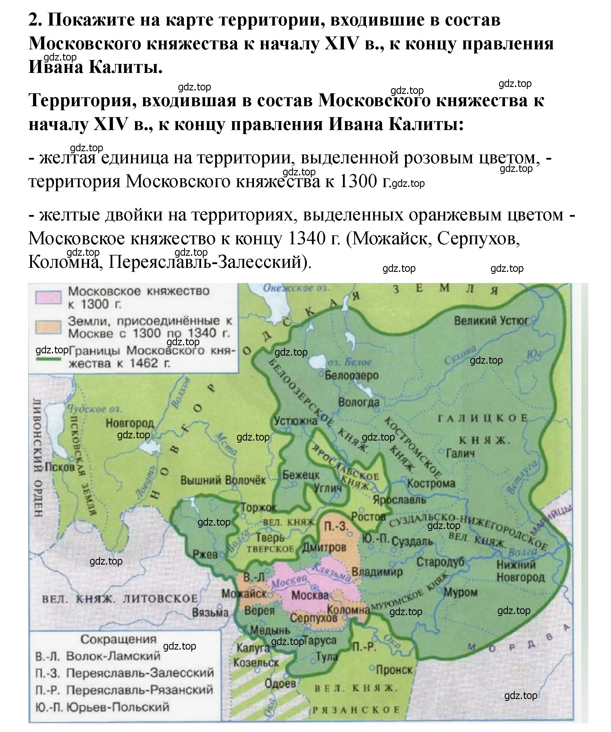 Решение 2. номер 2 (страница 39) гдз по истории России 6 класс Арсентьев, Данилов, учебник 2 часть