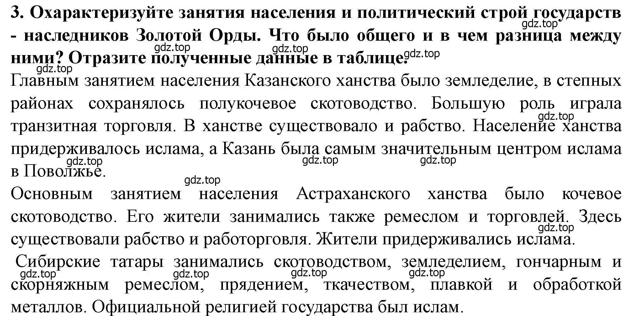 Решение 2. номер 3 (страница 72) гдз по истории России 6 класс Арсентьев, Данилов, учебник 2 часть