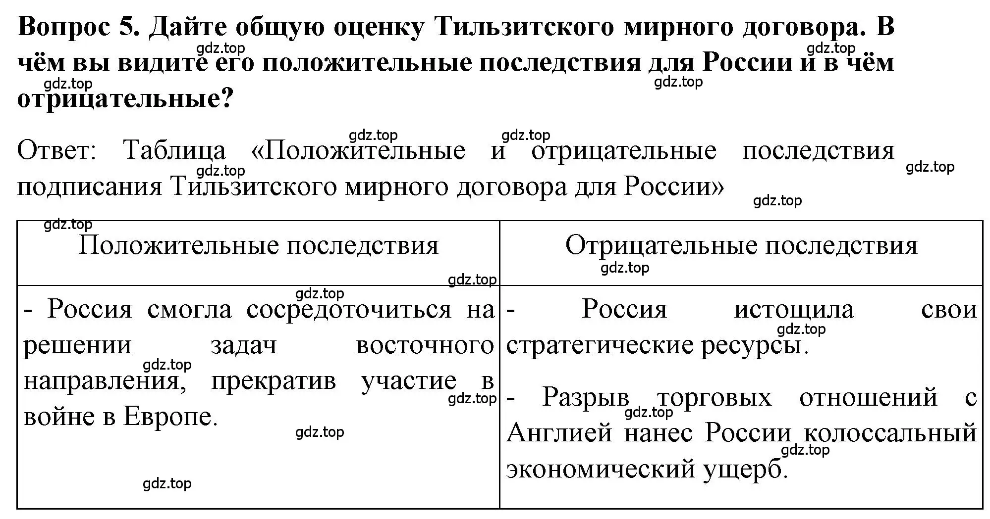 Решение номер 5 (страница 26) гдз по истории 9 класс Арсентьев, Данилов, учебник 1 часть