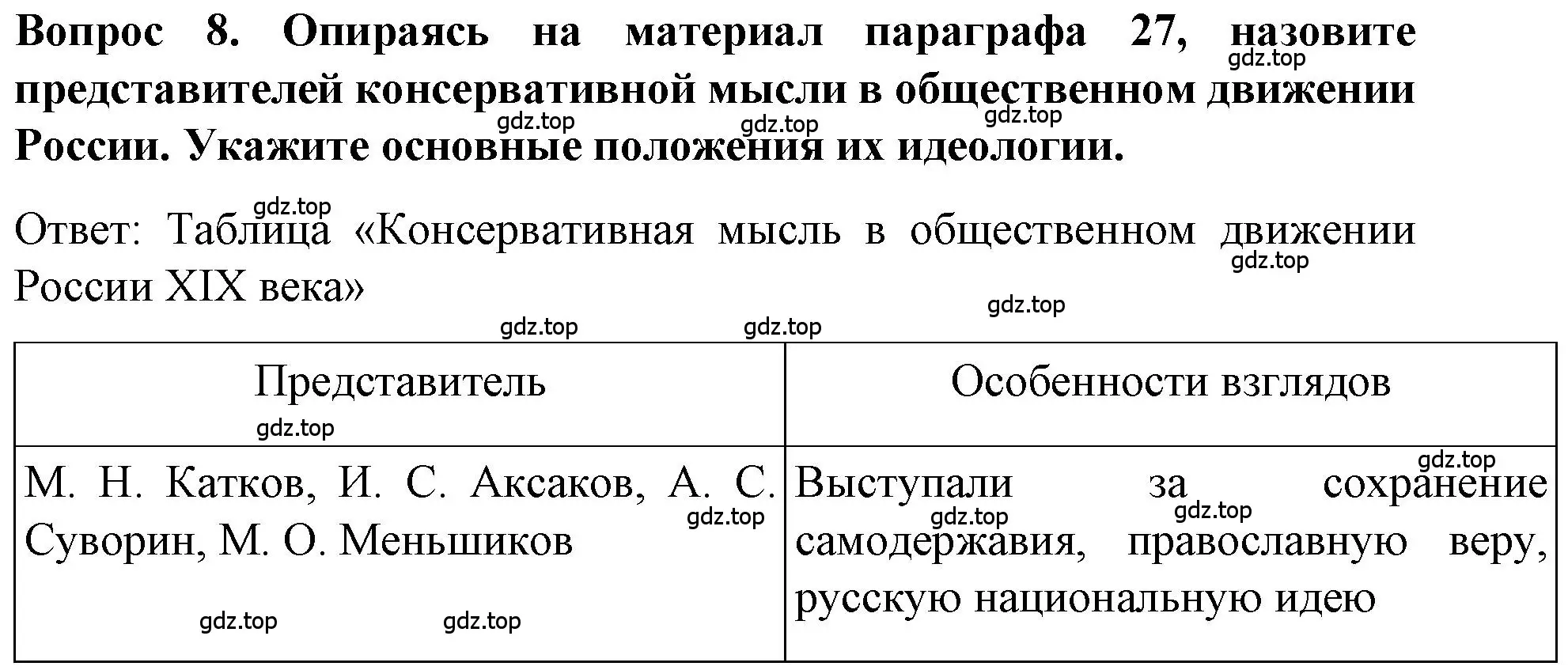 Решение номер 8 (страница 24) гдз по истории 9 класс Арсентьев, Данилов, учебник 2 часть