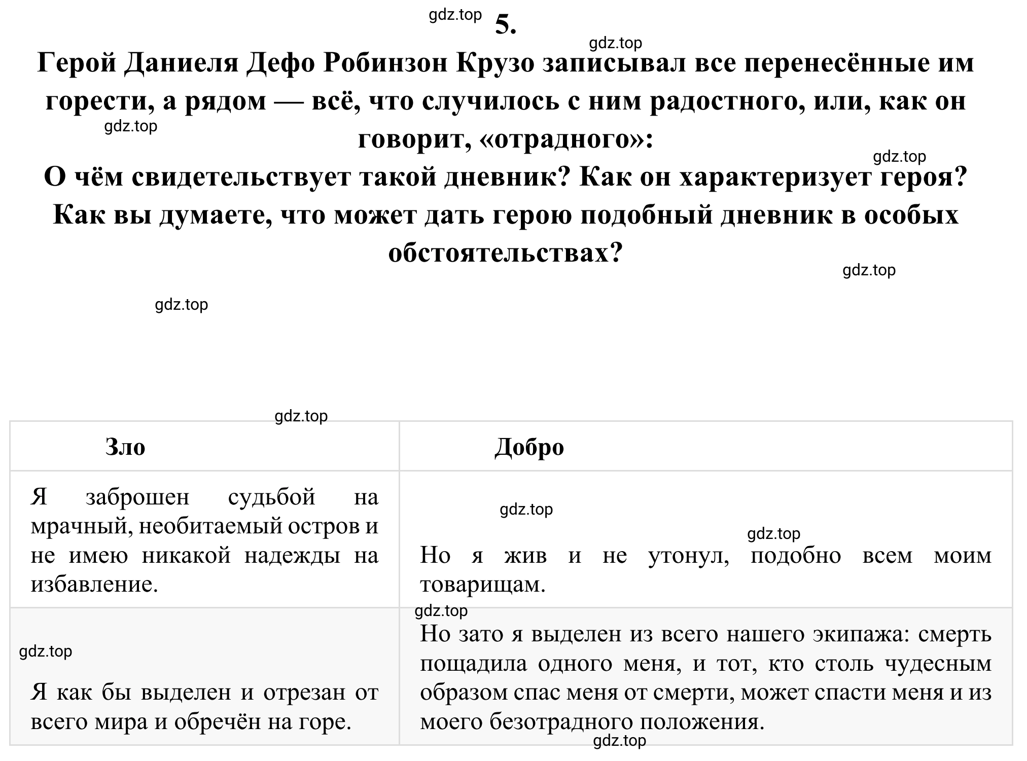 Решение номер 5 (страница 229) гдз по литературе 6 класс Полухина, Коровина, учебник 2 часть