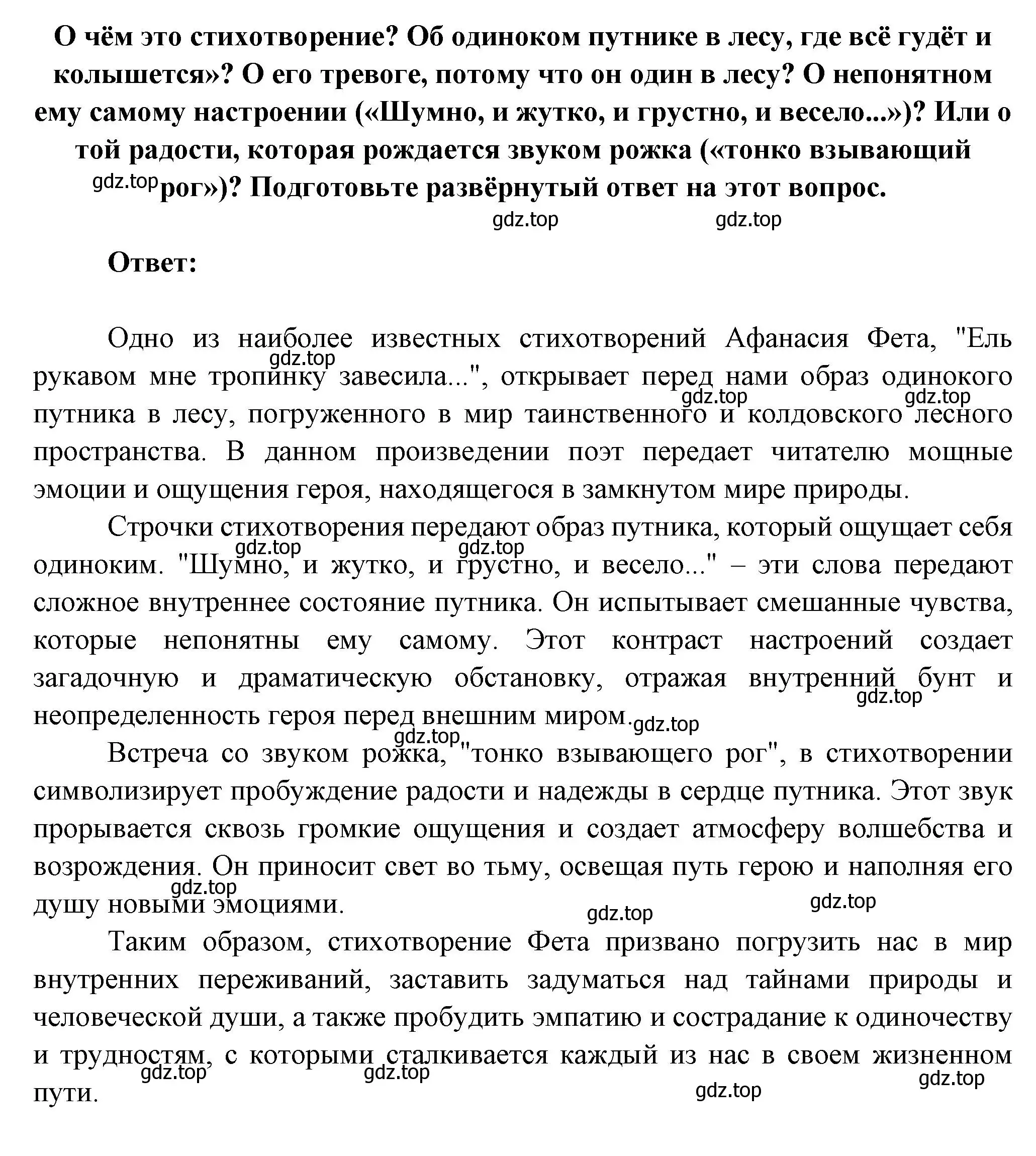 Решение  Творчиское задание (страница 263) гдз по литературе 6 класс Полухина, Коровина, учебник