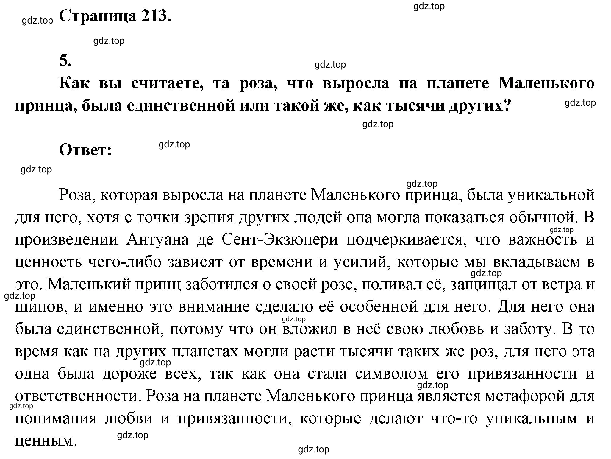 Решение номер 5 (страница 213) гдз по литературе 7 класс Коровина, Журавлев, учебник 2 часть