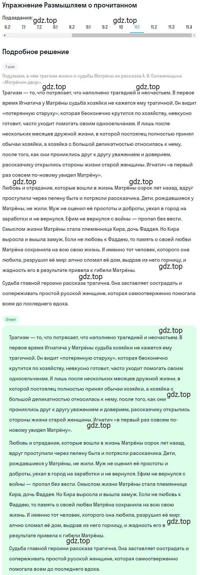 Решение номер 11 (страница 242) гдз по литературе 8 класс Коровина, Журавлев, учебник 2 часть