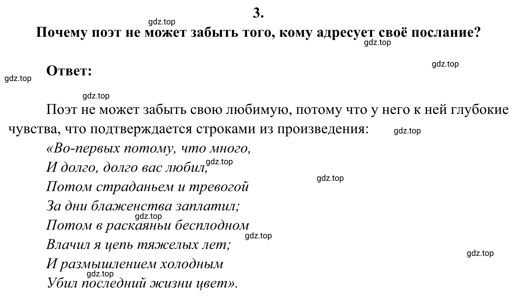 Решение 2. номер 3 (страница 204) гдз по литературе 8 класс Коровина, Журавлев, учебник 1 часть