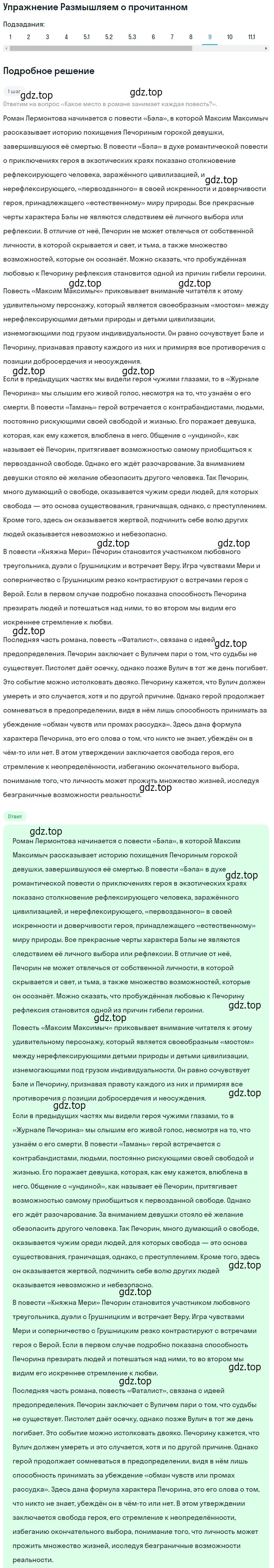 Решение номер 6 (страница 125) гдз по литературе 9 класс Коровина, Журавлев, учебник 2 часть