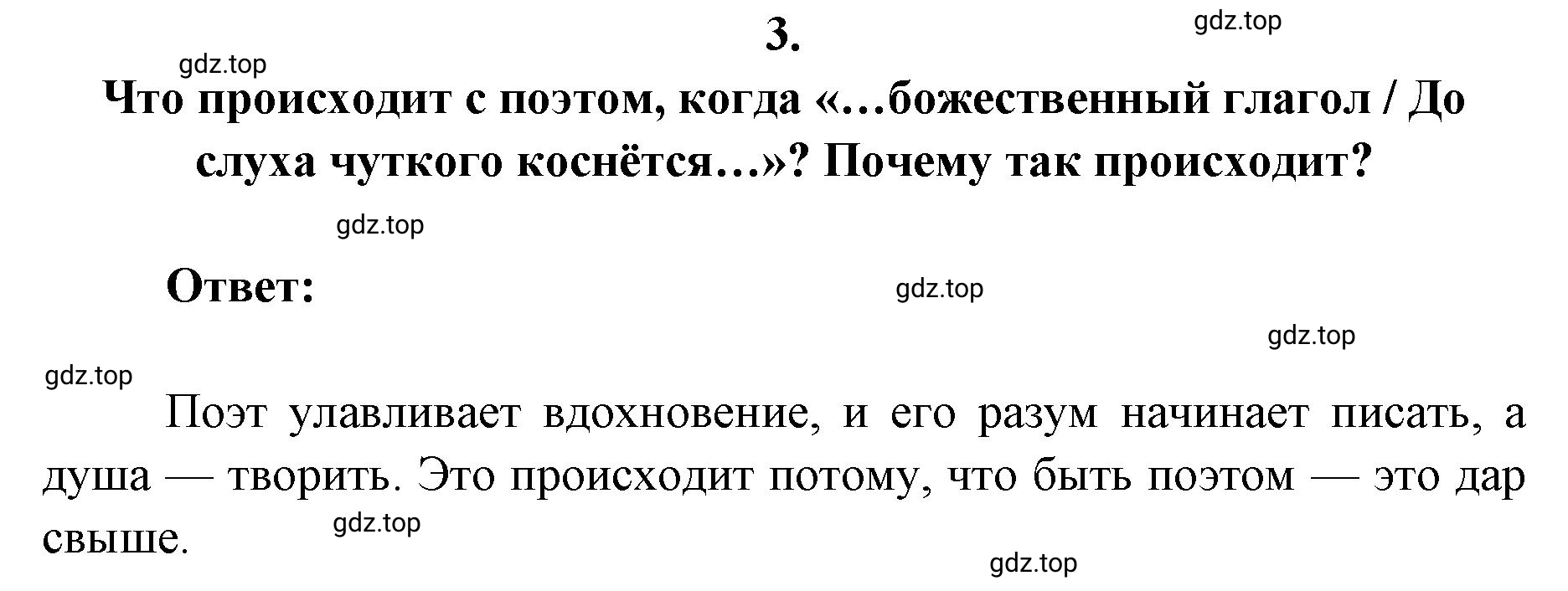 Решение 2. номер 3 (страница 289) гдз по литературе 9 класс Коровина, Журавлев, учебник 1 часть