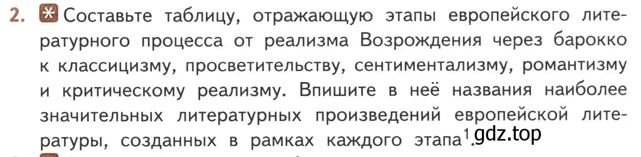 Условие номер 2 (страница 15) гдз по литературе 10 класс Лебедев, учебник 1 часть