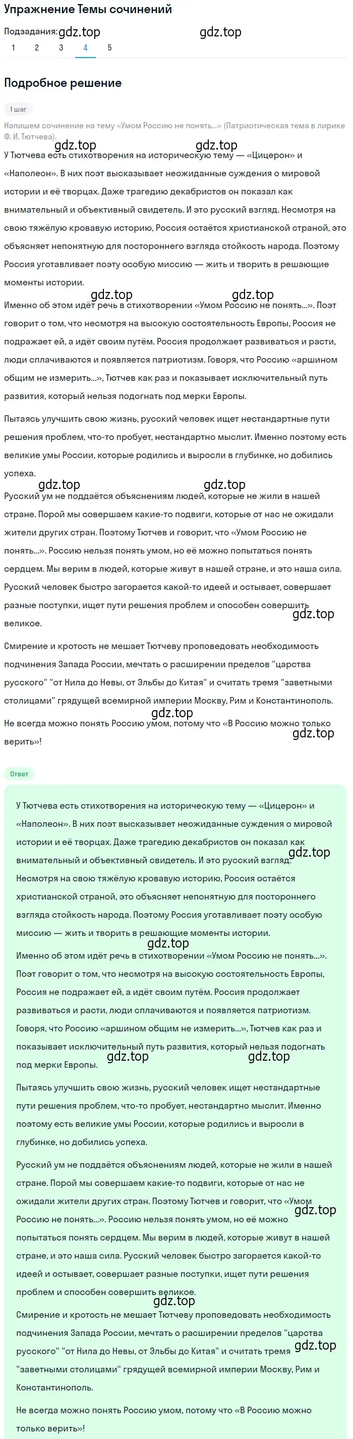 Решение номер 4 (страница 81) гдз по литературе 10 класс Зинин, Сахаров, учебник 1 часть