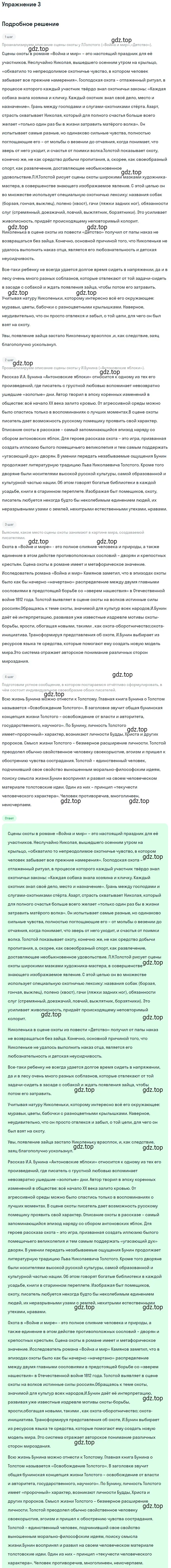 Решение номер 3 (страница 40) гдз по литературе 11 класс Коровин, Вершинина, учебник 1 часть