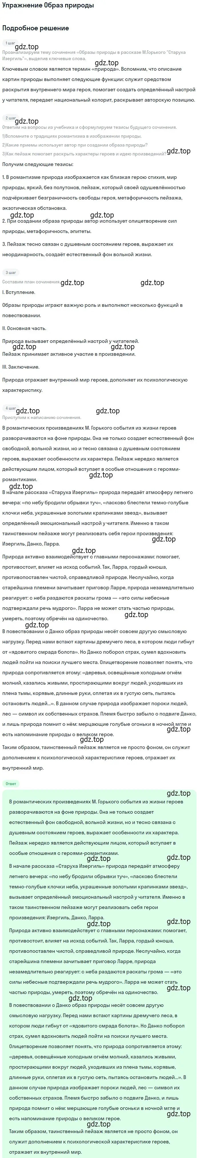 Решение  Образ природы (страница 59) гдз по литературе 11 класс Коровин, Вершинина, учебник 1 часть