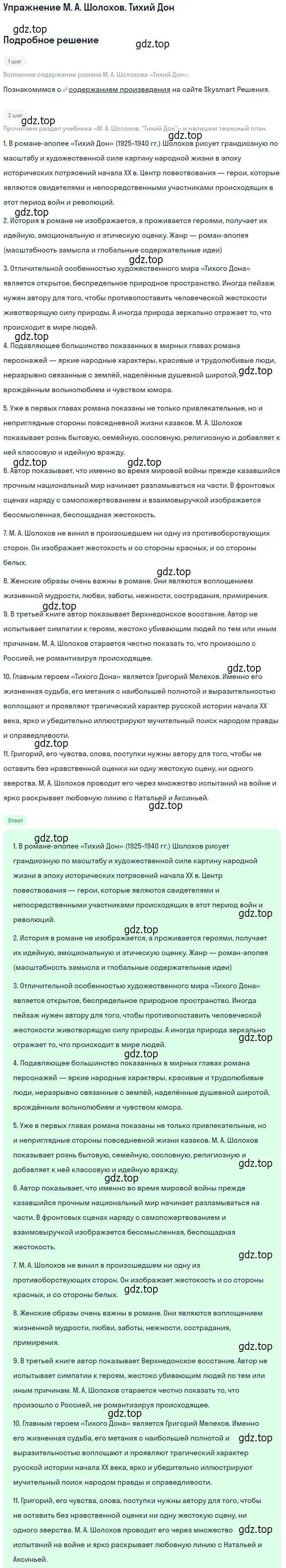 Решение  Тихий Дон (страница 80) гдз по литературе 11 класс Коровин, Вершинина, учебник 2 часть