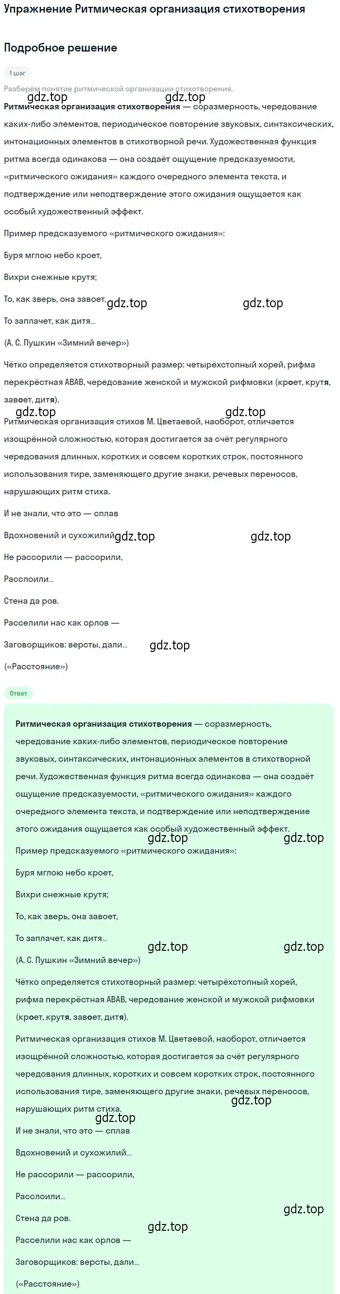 Решение  Ритмическая организация стихотворения (страница 166) гдз по литературе 11 класс Коровин, Вершинина, учебник 2 часть