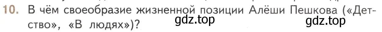 Условие номер 10 (страница 204) гдз по литературе 11 класс Михайлов, Шайтанов, учебник 1 часть