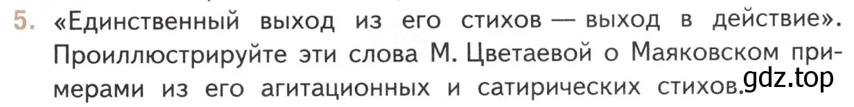 Условие номер 5 (страница 335) гдз по литературе 11 класс Михайлов, Шайтанов, учебник 1 часть