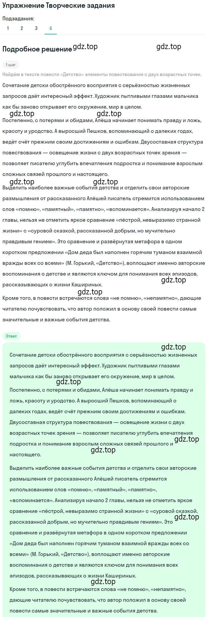 Решение номер 4 (страница 204) гдз по литературе 11 класс Михайлов, Шайтанов, учебник 1 часть