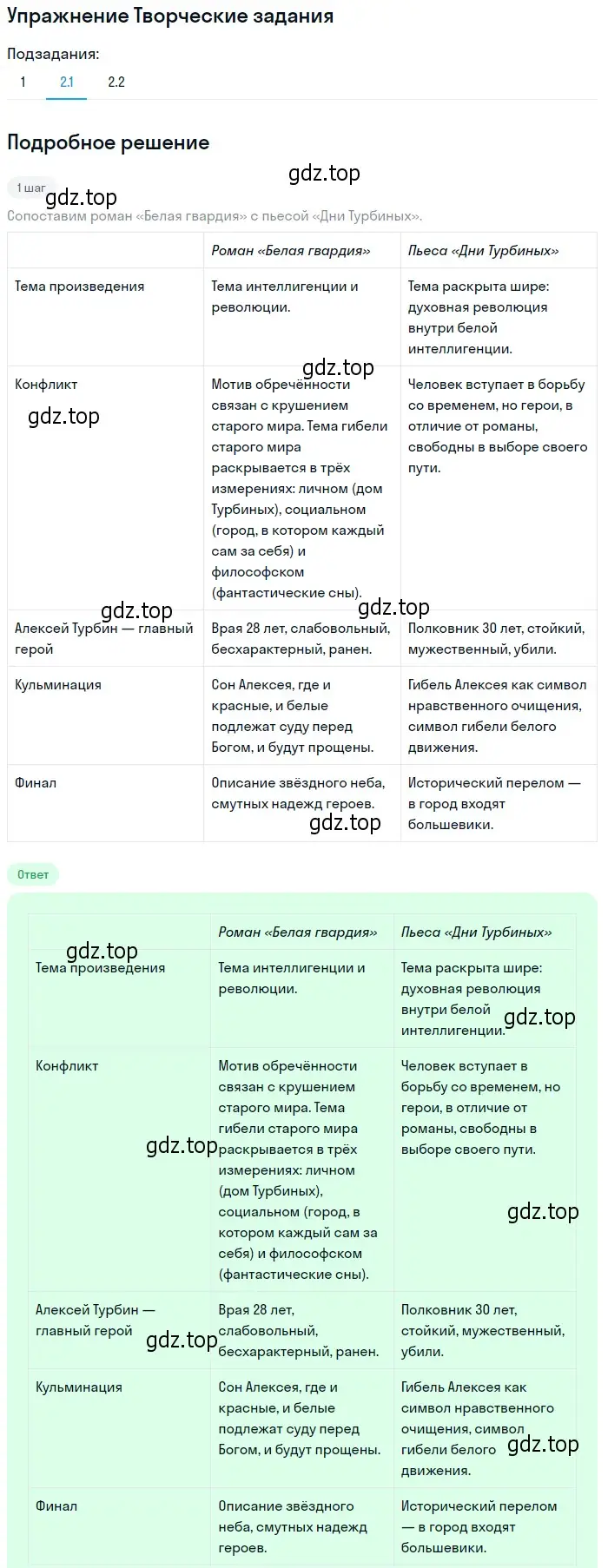 Решение номер 2 (страница 62) гдз по литературе 11 класс Михайлов, Шайтанов, учебник 2 часть