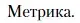 Условие  Метрика (страница 472) гдз по литературе 11 класс Зинин, Чалмаев, учебник 1 часть