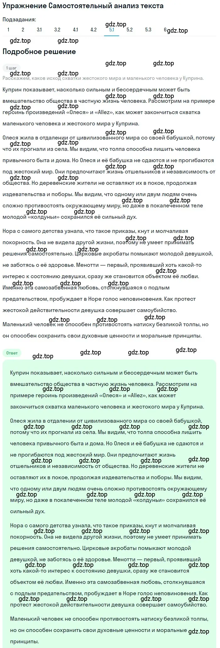 Решение номер 5 (страница 111) гдз по литературе 11 класс Зинин, Чалмаев, учебник 1 часть