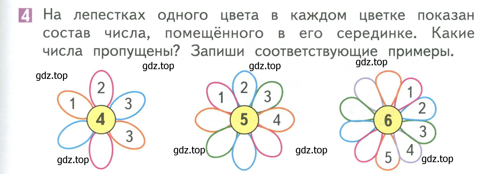 Условие номер 4 (страница 105) гдз по математике 1 класс Дорофеев, Миракова, учебник 1 часть