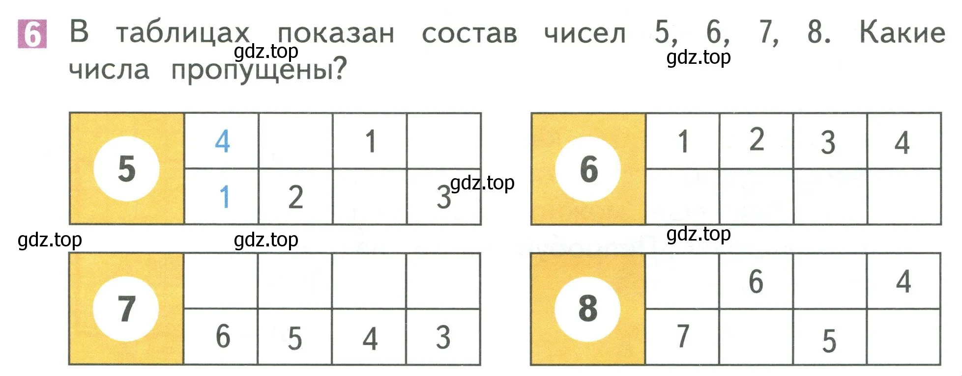 Условие номер 6 (страница 117) гдз по математике 1 класс Дорофеев, Миракова, учебник 1 часть