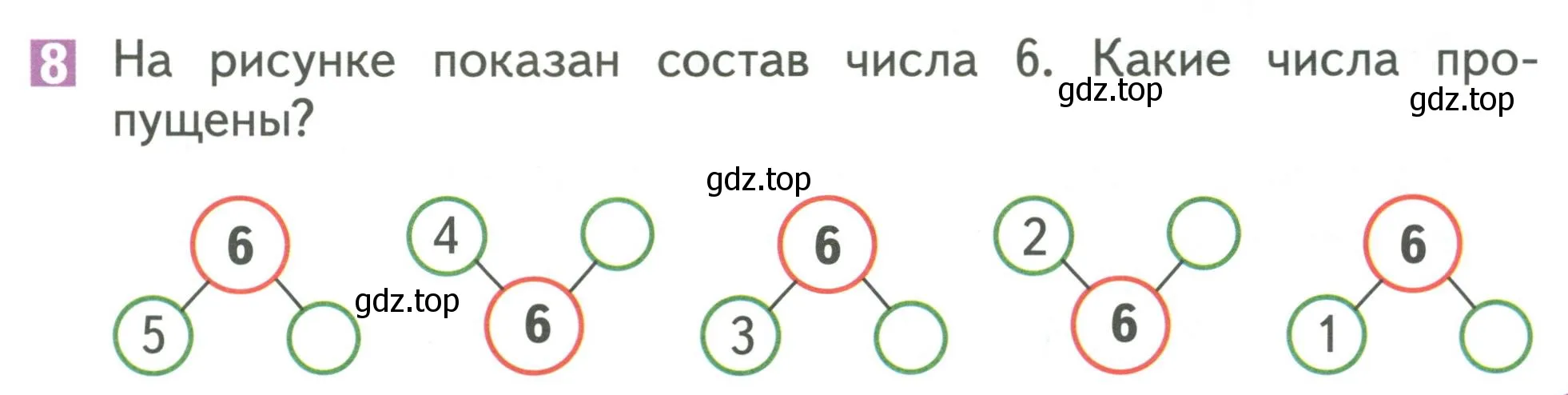 Условие номер 8 (страница 123) гдз по математике 1 класс Дорофеев, Миракова, учебник 1 часть