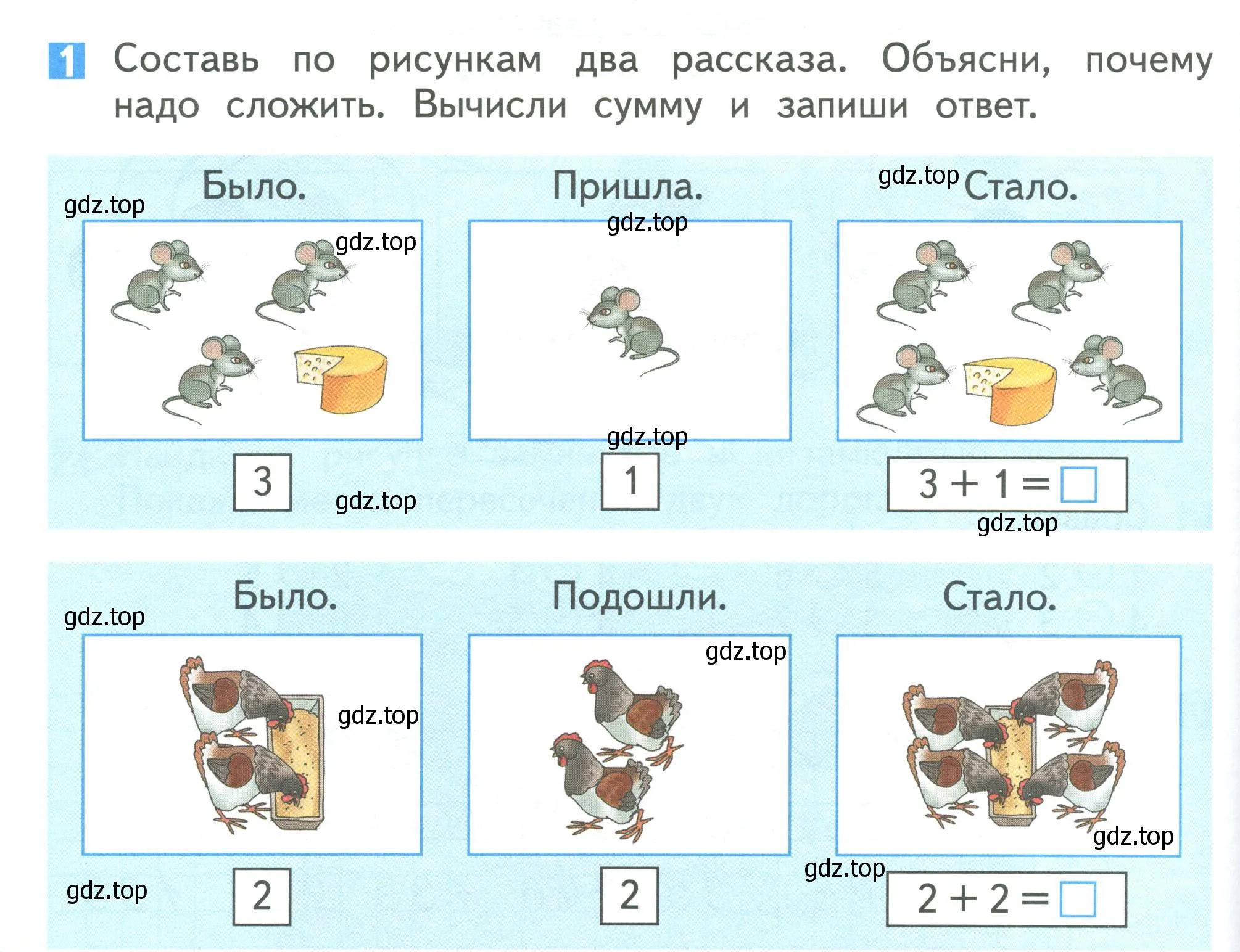 Условие номер 1 (страница 80) гдз по математике 1 класс Дорофеев, Миракова, учебник 1 часть