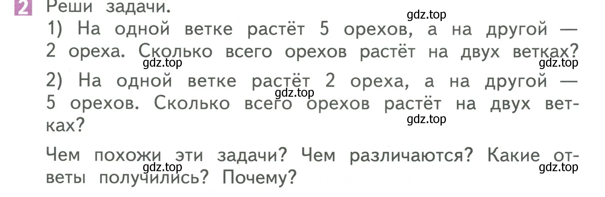 Условие номер 2 (страница 20) гдз по математике 1 класс Дорофеев, Миракова, учебник 2 часть