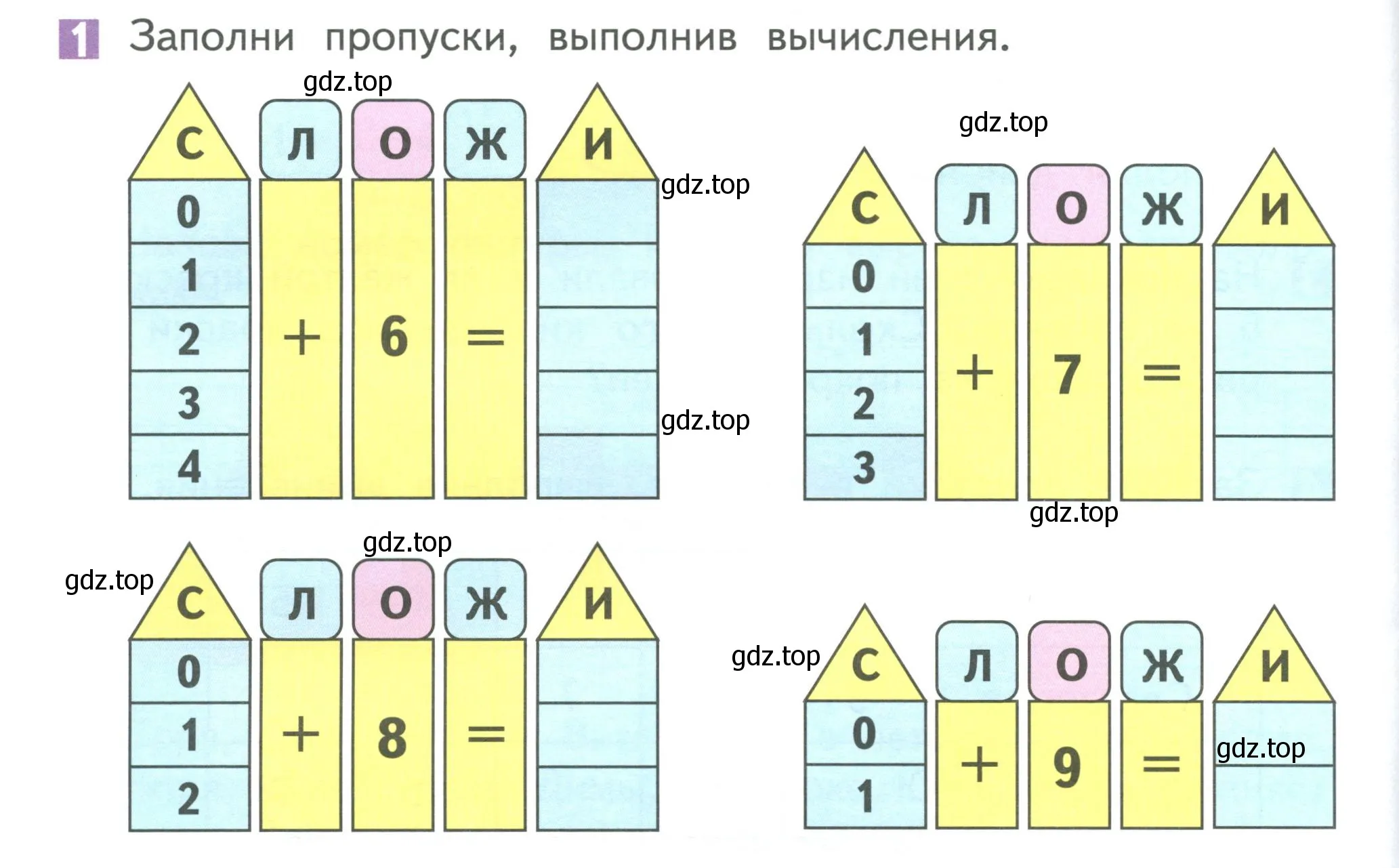 Условие номер 1 (страница 24) гдз по математике 1 класс Дорофеев, Миракова, учебник 2 часть