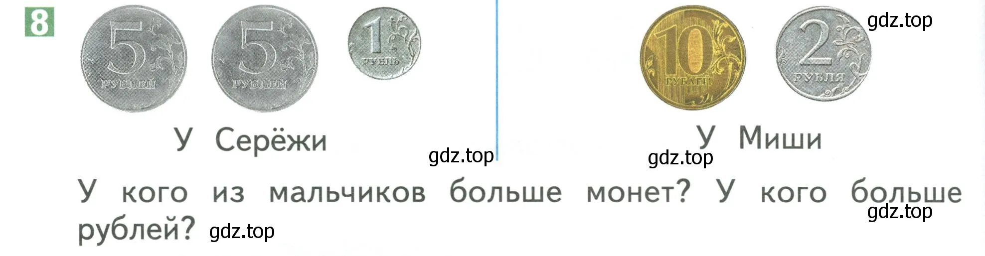 Условие номер 8 (страница 64) гдз по математике 1 класс Дорофеев, Миракова, учебник 2 часть