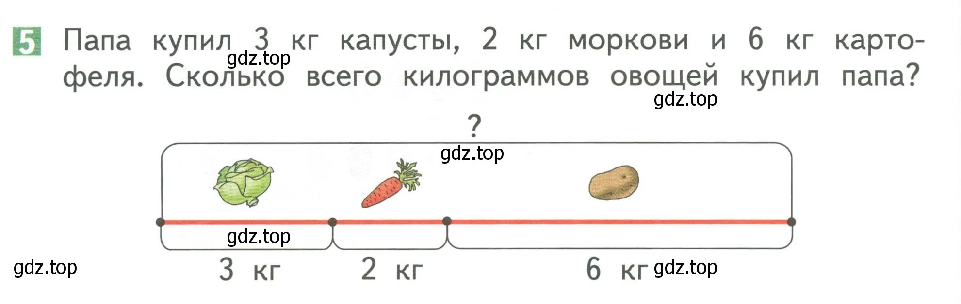 Условие номер 5 (страница 78) гдз по математике 1 класс Дорофеев, Миракова, учебник 2 часть