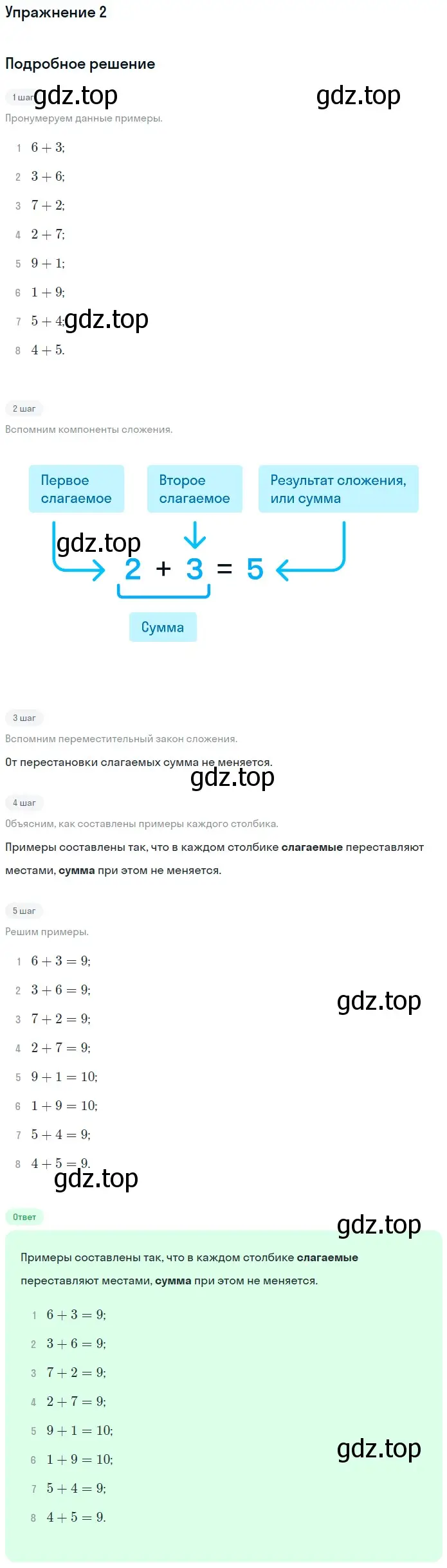 Решение номер 2 (страница 23) гдз по математике 1 класс Дорофеев, Миракова, учебник 2 часть