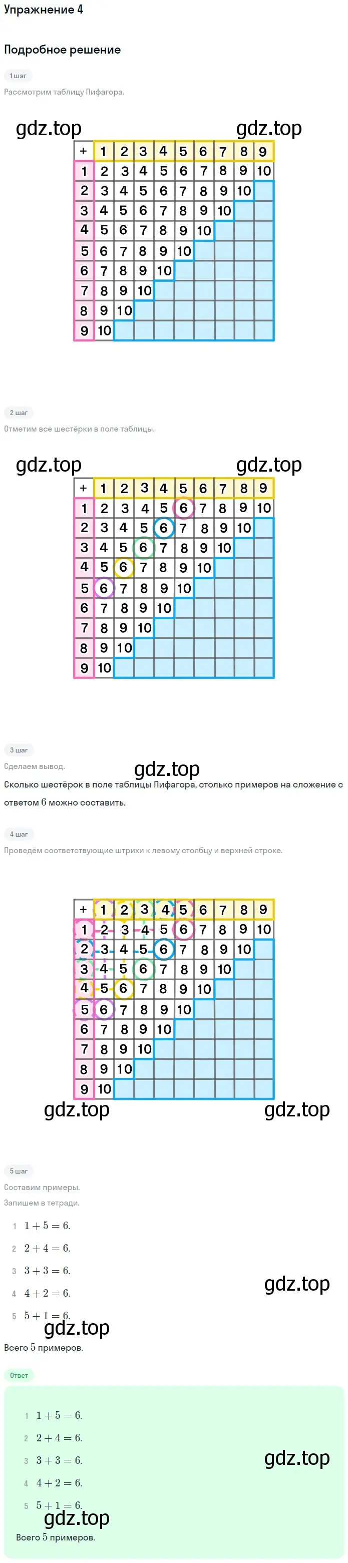 Решение номер 4 (страница 45) гдз по математике 1 класс Дорофеев, Миракова, учебник 2 часть