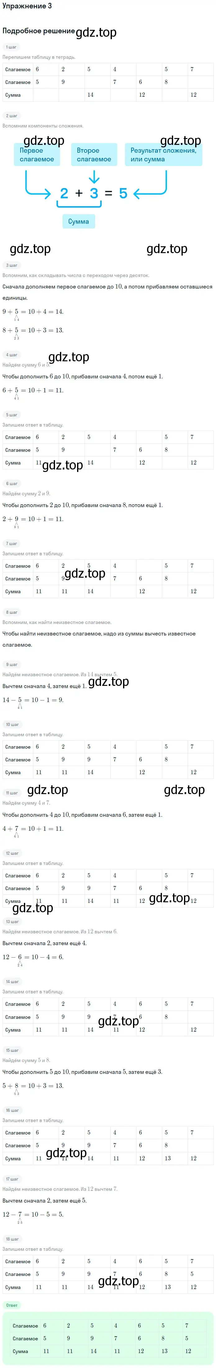 Решение номер 3 (страница 76) гдз по математике 1 класс Дорофеев, Миракова, учебник 2 часть