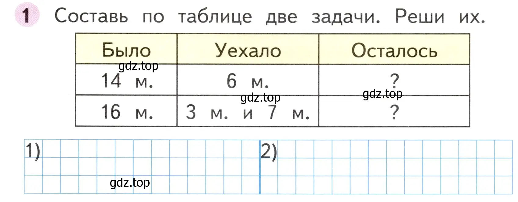 Условие номер 1 (страница 43) гдз по математике 1 класс Моро, Волкова, рабочая тетрадь 2 часть