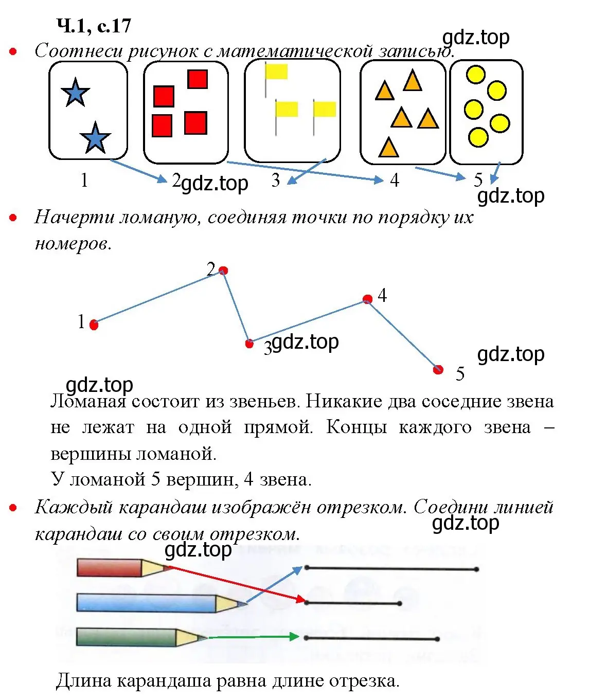 Решение номер 17 (страница 17) гдз по математике 1 класс Моро, Волкова, рабочая тетрадь 1 часть