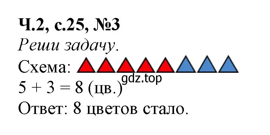 Решение номер 3 (страница 25) гдз по математике 1 класс Моро, Волкова, рабочая тетрадь 2 часть