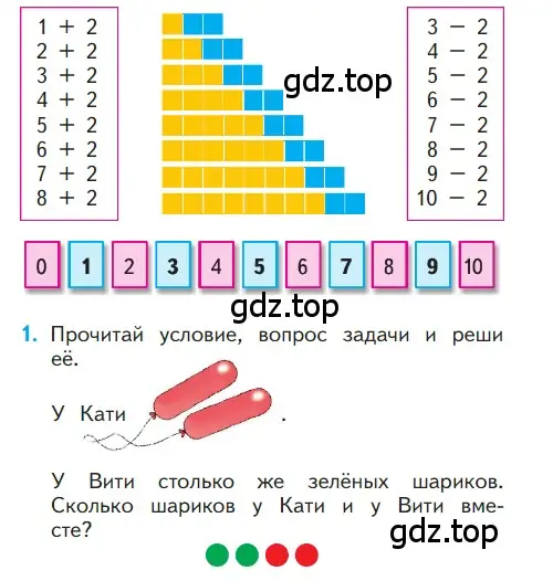 Условие номер 1 (страница 92) гдз по математике 1 класс Моро, Волкова, учебник 1 часть